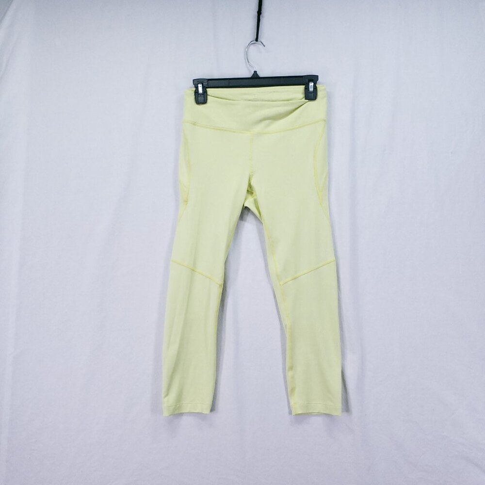Outdoor Voices Women's 7/8 Leggings Yellow Tint High Rise Athletic Workout M